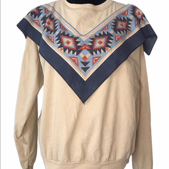 Sweaters - Quitman USA vintage western style aztec sweater